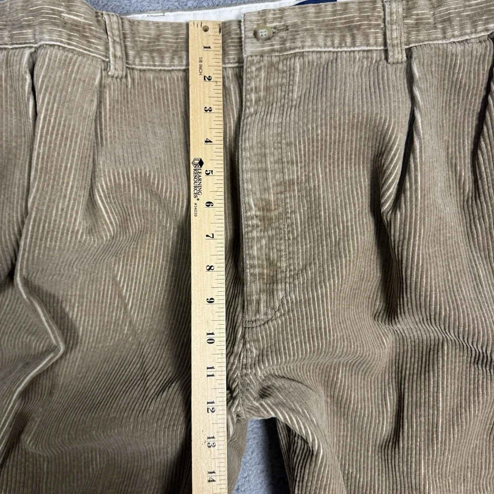 Polo Ralph Lauren Andrew Pants Men 38x32 Corduroy Pleated Vintage Preppy Classic